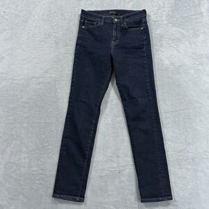 Uniqlo Jeans Women's 23 Dark Blue Straight Skinny Denim Normcore